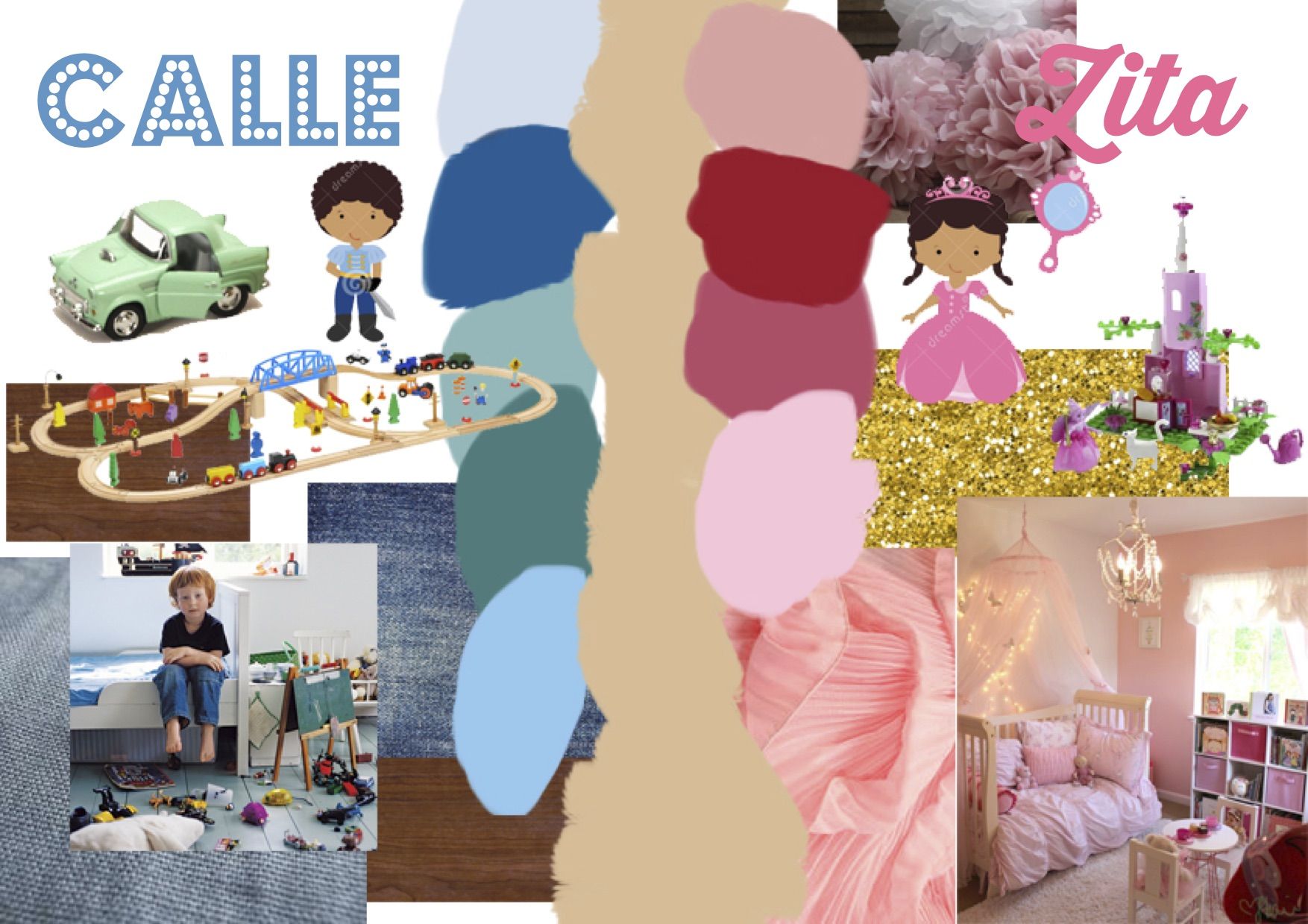 Moodboard for the original room